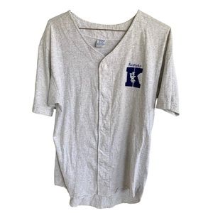 Vintage Kentucky Wildcats Button Front Jersey Style Shirt College Ware USA